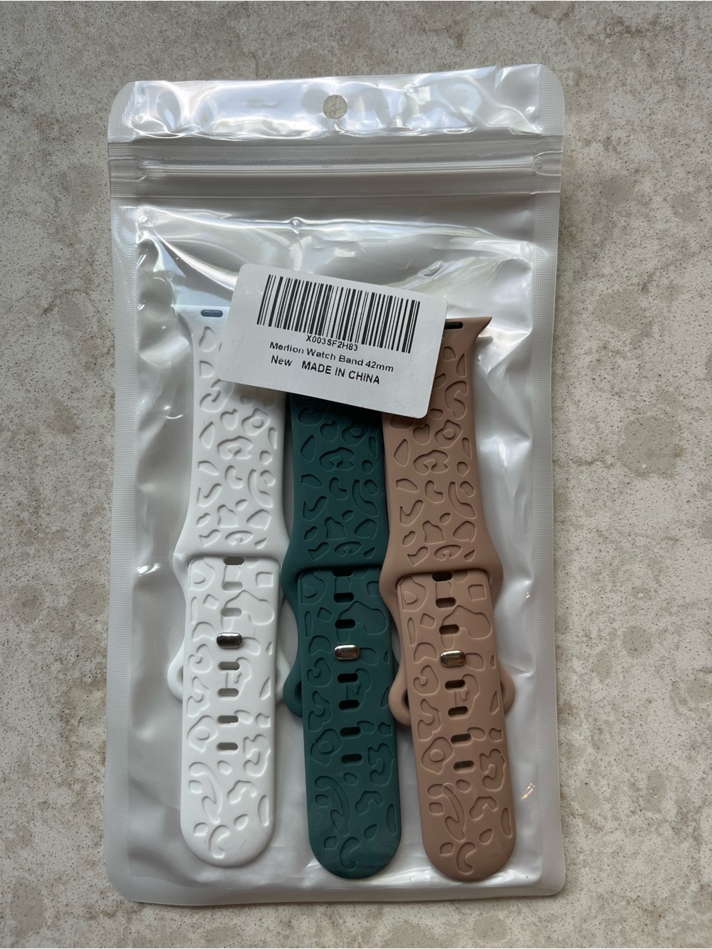 Three-Pack Silicone Watch Bands